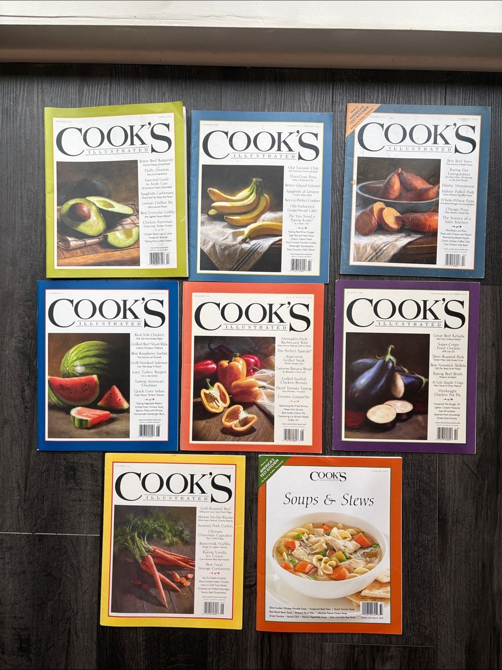 Cook’s Illustrated Magazine Lot 2010-2015 | 8 Cooking Recipe Issues